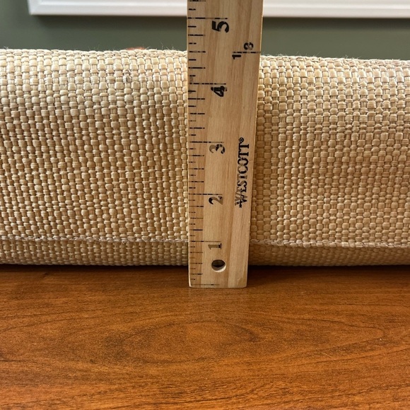 Escada Ivory Tote with Orange Trim and Handles - Picture 9 of 15